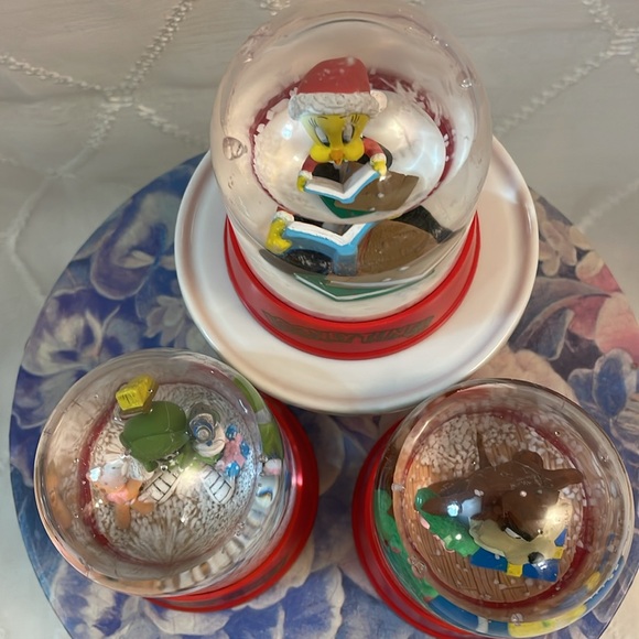 Vtg Looney Tunes By Matrix 3 Mini Snow Globs As Is - Picture 5 of 11